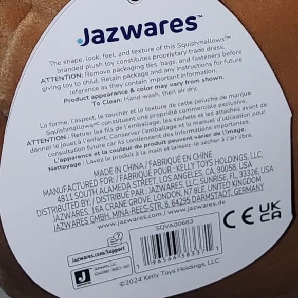 ANDRES 🎀 Sheltie Dog Valentine 2024 Original Squishmallow by Kelly Toy ☆》NWT《☆ - Picture 7 of 8